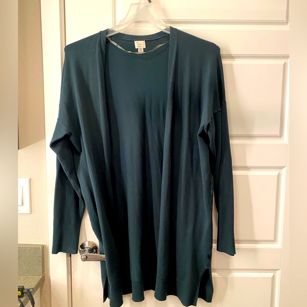 Forrest green cardigan XXL